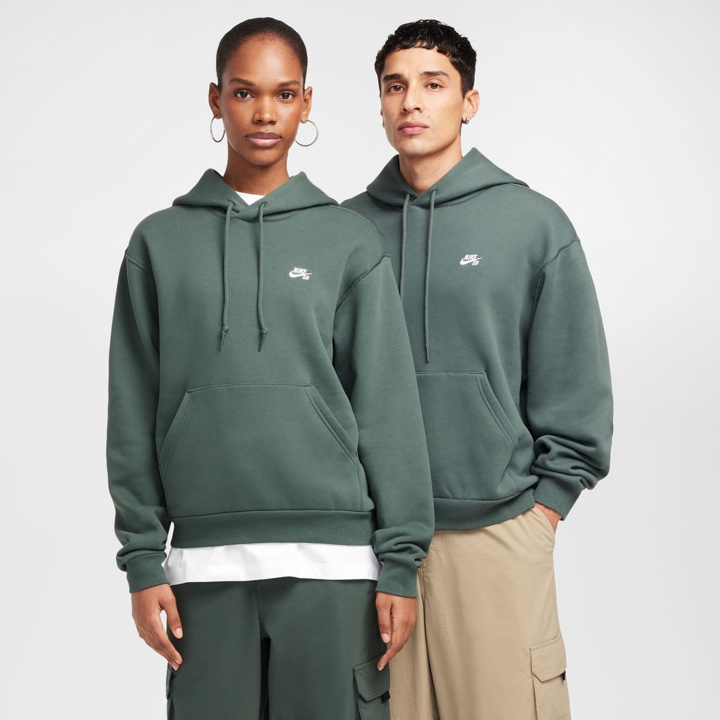 NIKE SB FLEECE ESSENTIAL HOODED VINTAGE GREEN